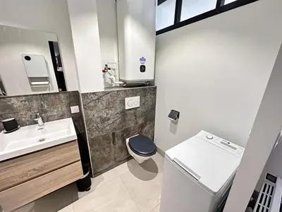 Salle de bains dans l'établissement Moisson une pépite au centre ville avec parking