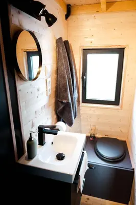 Salle de bains dans l'établissement Le Refuge Du Maraicher