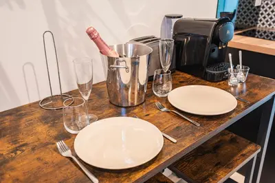 Boissons dans l'établissement Cocon Privé avec Jacuzzi & Sauna