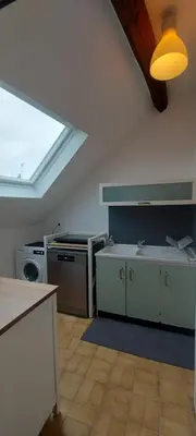 Cuisine ou kitchenette dans l'établissement Séjour de caractère
