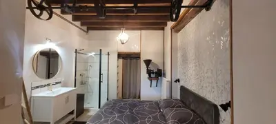 Salle de bains dans l'établissement Le Clos des chênes rouges