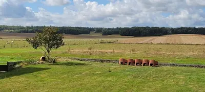 Jardin de l'établissement Le Clos des chênes rouges