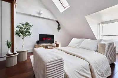 Un ou plusieurs lits dans un hébergement de l'établissement Le Loft de la Porte de Mars - à 5 min de la gare