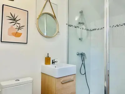 Salle de bains dans l'établissement Jonquille 9 trés cozy proche centre ville