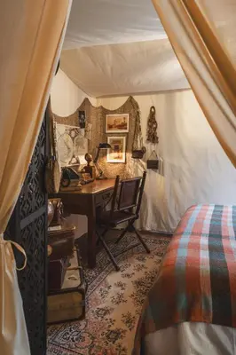 Un ou plusieurs lits dans un hébergement de l'établissement Maison Immersive Cinéma & Harry Potter 6 pers