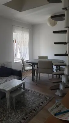 Coin salon dans l'établissement Le Nid Daudèce