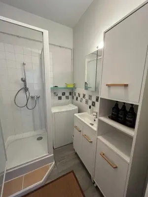 Salle de bains dans l'établissement Petit coin de verdure au cœur de vitry