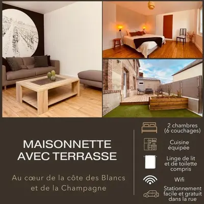 Coin salon dans l'établissement La P'tite Maison Vaudon
