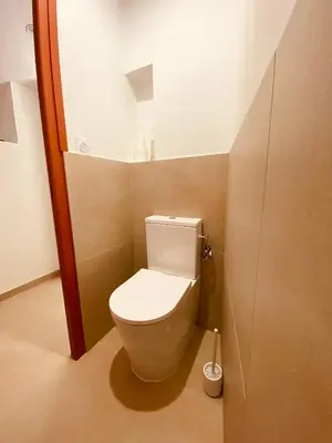 Salle de bains dans l'établissement La P'tite Maison Vaudon