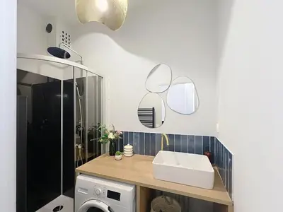 Salle de bains dans l'établissement Le Noa - 2 Chambres - Climatisation - Terrasse
