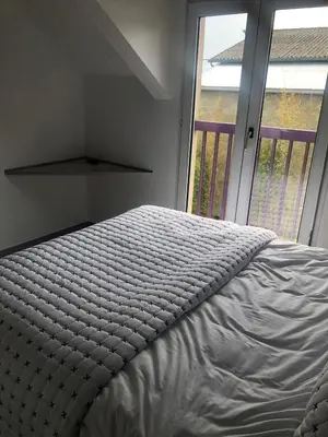 Un ou plusieurs lits dans un hébergement de l'établissement HSH France Chambre City 3 Proche de Disney