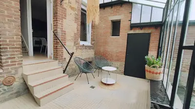Balcon ou terrasse dans l'établissement La maison du voyageur toque