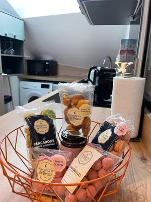 Cuisine ou kitchenette dans l'établissement La Parenthèse Rémoise