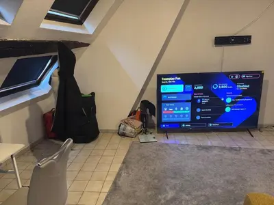 Télévision ou salle de divertissement dans l'établissement Zedd Apartment