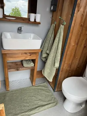 Salle de bains dans l'établissement Country lodge of Couvron