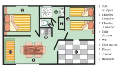 Plan de l'établissement Chalet LE BAUSOY