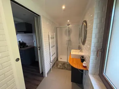 Salle de bains dans l'établissement Le magnolia