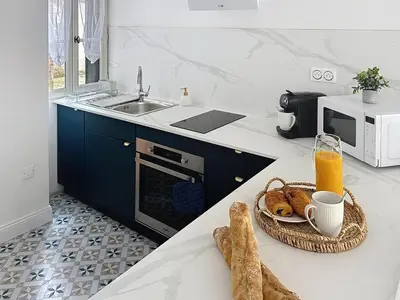 Cuisine ou kitchenette dans l'établissement L'Atelier Bottier- Voisin Château