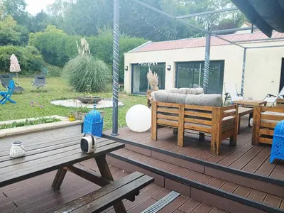 Jardin de l'établissement Pool House Champêtre