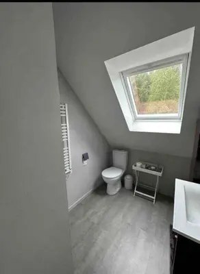 Salle de bains dans l'établissement Pool House Champêtre