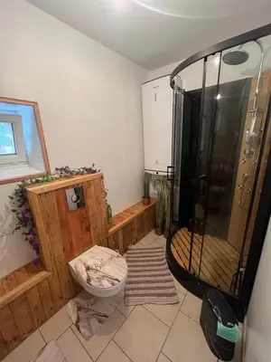 Salle de bains dans l'établissement La parenthèse verte