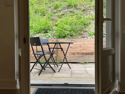 Balcon ou terrasse dans l'établissement Nuit insolite Lovescape - Sauna & Spa privatif