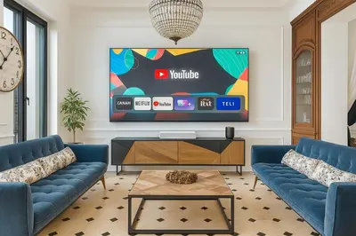 Télévision ou salle de divertissement dans l'établissement La Maison de Maître, Piscine & Spa