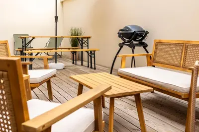 Plan de l'établissement Le Chapitre - Centre - Climatisation - Terrasse