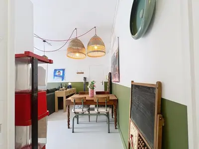 Cuisine ou kitchenette dans l'établissement Le Chapitre - Centre - Climatisation - Terrasse
