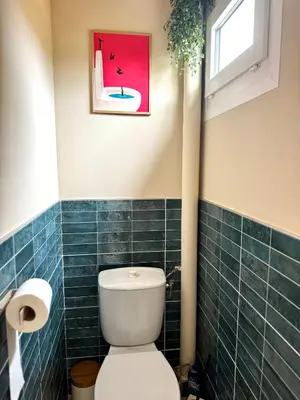 Salle de bains dans l'établissement Le kiosque