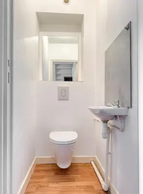 Salle de bains dans l'établissement Le Duplex de l'Hôtel-de-Ville