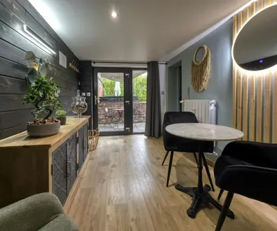 Cuisine ou kitchenette dans l'établissement La Parenthèse