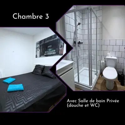 Salle de bains dans l'établissement SQ'Loft 