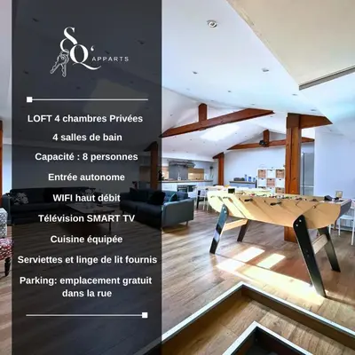 Restaurant ou autre lieu de restauration dans l'établissement SQ'Loft 