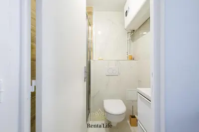 Salle de bains dans l'établissement Nanteuillais Collot