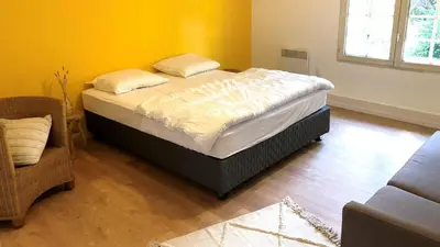 Un ou plusieurs lits dans un hébergement de l'établissement MAISON JV - 24 couchages