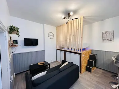 Télévision ou salle de divertissement dans l'établissement La Suite Pierret Gare centre
