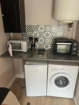 Cuisine ou kitchenette dans l'établissement Studio du centre - L'Artdu'Net -
