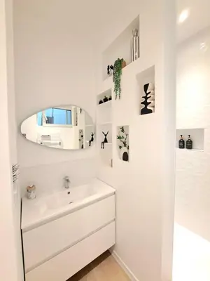 Salle de bains dans l'établissement Au Détour des Sacres -Hypercentre-Boulingrin