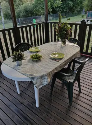 Balcon ou terrasse dans l'établissement Bleu d'Argonne