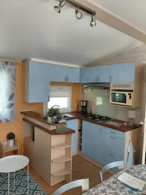 Cuisine ou kitchenette dans l'établissement Bleu d'Argonne