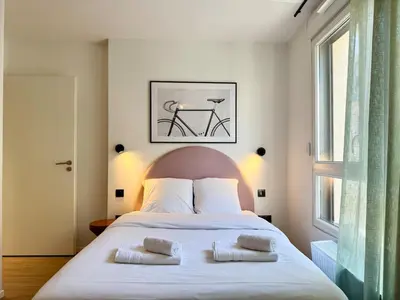 Un ou plusieurs lits dans un hébergement de l'établissement We Live Inn Sharies Reims - C205