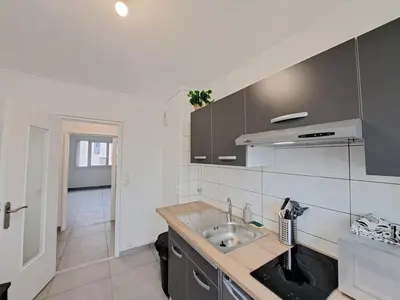 Cuisine ou kitchenette dans l'établissement Sofia - grand appartement convivial