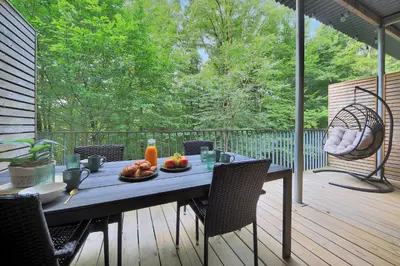 Balcon ou terrasse dans l'établissement Les Charmes C24A - Le Val Joly