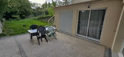 Jardin de l'établissement Chez Bio