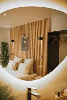 Coin salon dans l'établissement Da Mona