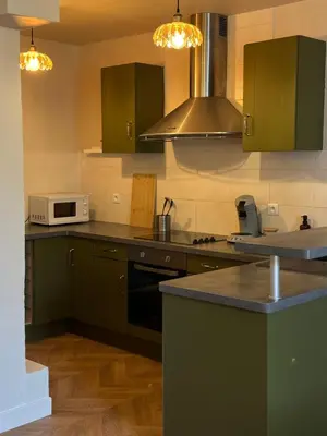 Cuisine ou kitchenette dans l'établissement L appartement de Jeanne