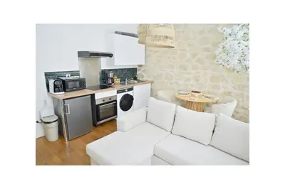 Cuisine ou kitchenette dans l'établissement L'Exceptionnel