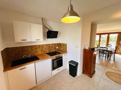 Cuisine ou kitchenette dans l'établissement La Maison Salzbourg 8 personnes Paisible