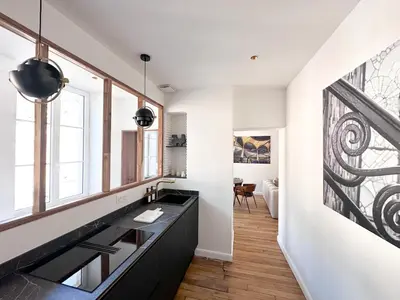 Coin salon dans l'établissement Uniq'Home Luxe Design et Sauna Centre Historique